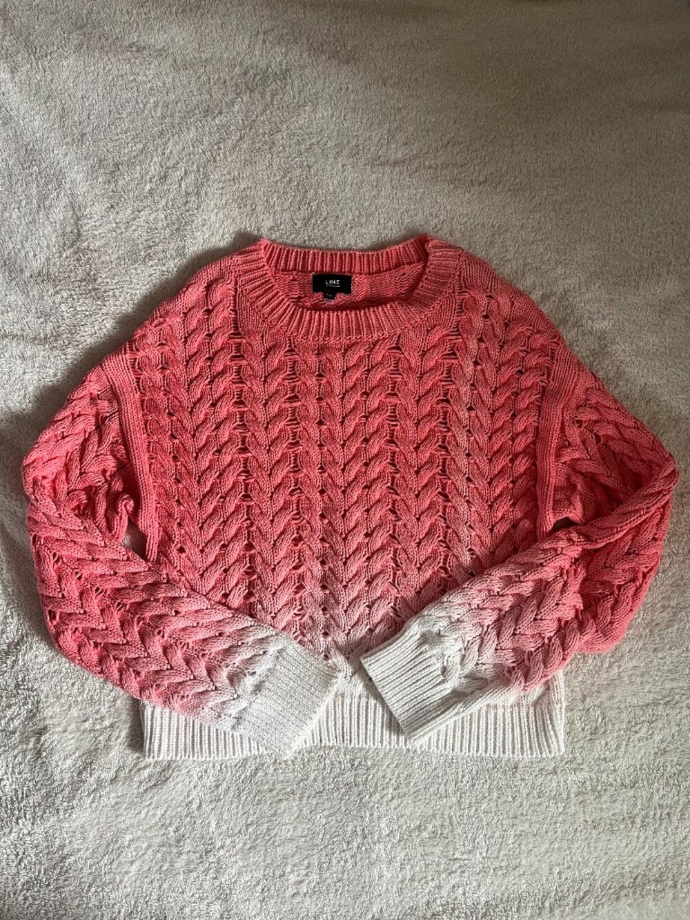 LINE Cable Knit Ombre Sweater